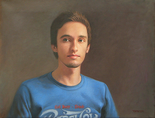 Oil Portrait of Chris Elliott, by Susan Talbot-Elliott