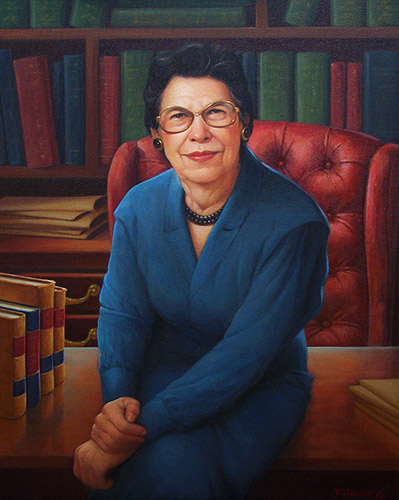 Oil Portrait of Erma Greenwood Esq, by Susan Talbot-Elliott