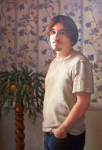 Oil Portrait of Shawn Elliott, by Susan Talbot-Elliott